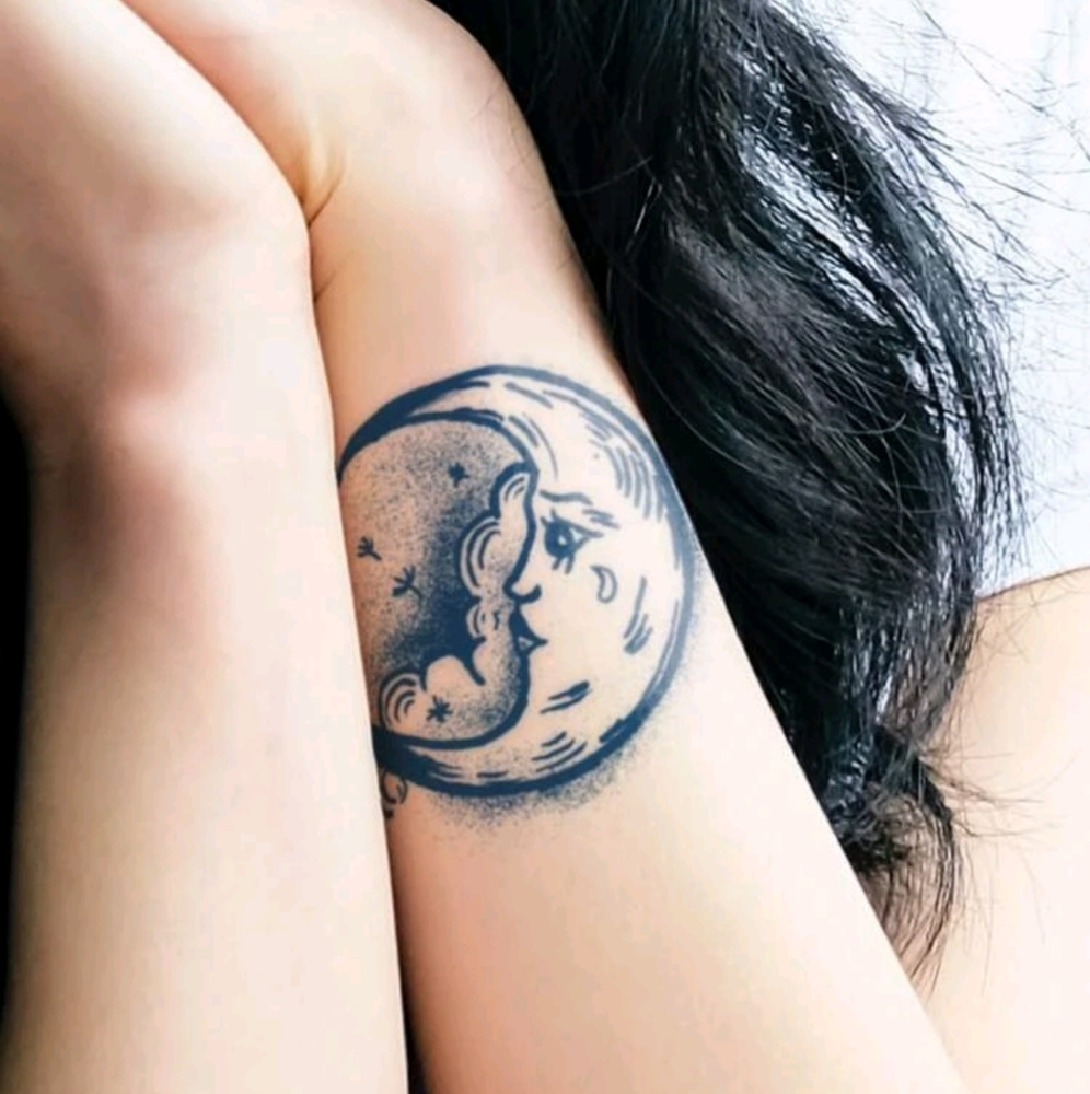 🍉5 for $25* Crescent Moon Temporary Pectin Tattoo